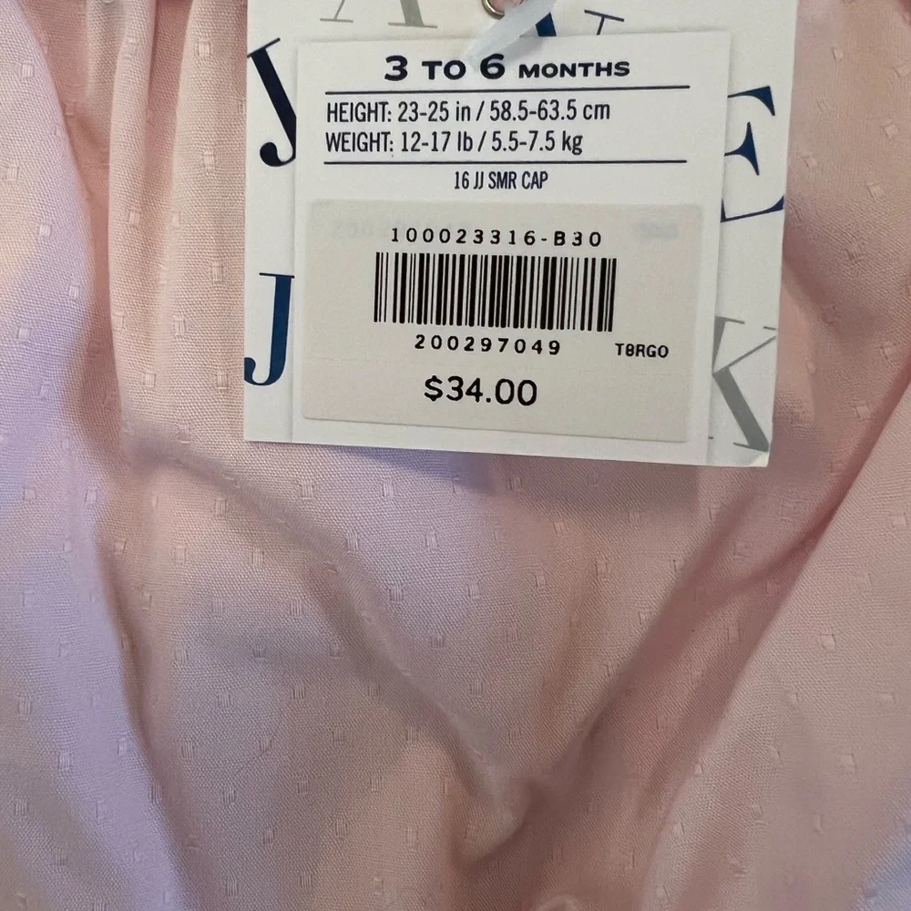Janie and Jack pale pink ruffle bloomers NWT
